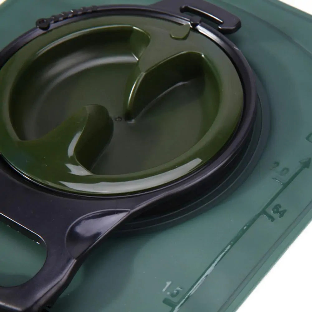 Hydration Bladder, 2L-3L Water Bladder for Hiking Backpack Leak Proof Water Reservoir Storage Bag, BPA-Free Water Pouch Hydration Pack for Camping Cycling Running, Military Green 1.5-2-3 Liter